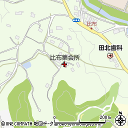 奈良県宇陀市榛原比布周辺の地図