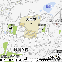 福山市立大門中学校周辺の地図
