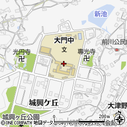 福山市立大門中学校周辺の地図