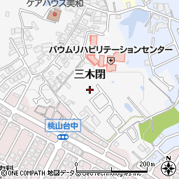 大阪府堺市南区三木閉周辺の地図