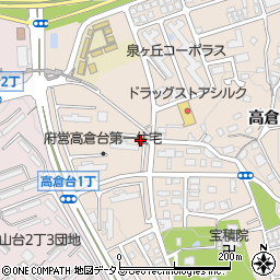 〒590-0117 大阪府堺市南区高倉台の地図
