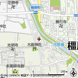 奈良県橿原市城殿町62周辺の地図
