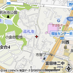 大阪府富田林市桜ケ丘町7周辺の地図