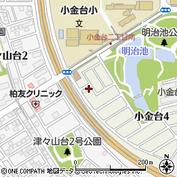 大阪府富田林市小金台4丁目12-3周辺の地図