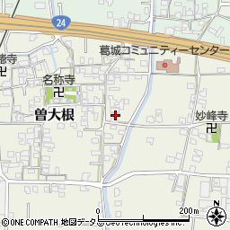 奈良県大和高田市曽大根501周辺の地図