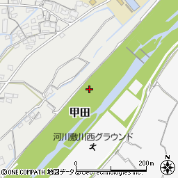 大阪府富田林市甲田周辺の地図