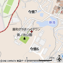 大阪府大阪狭山市今熊周辺の地図