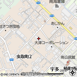 横山南大阪支店周辺の地図