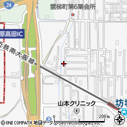 奈良県橿原市東坊城町80-89周辺の地図