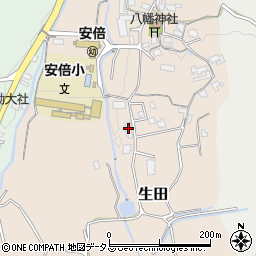 奈良県桜井市生田243周辺の地図