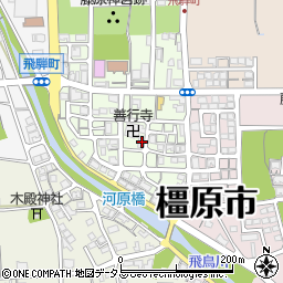 奈良県橿原市飛騨町54周辺の地図