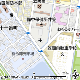 中国銀行笠岡駅前支店周辺の地図