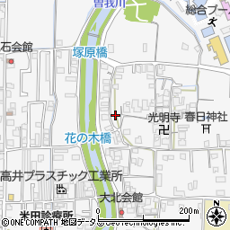 奈良県橿原市東坊城町722-1周辺の地図