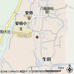 奈良県桜井市生田241周辺の地図