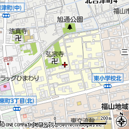 広島県福山市桜馬場町周辺の地図
