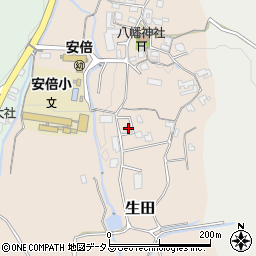 奈良県桜井市生田200周辺の地図