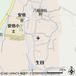 奈良県桜井市生田198周辺の地図