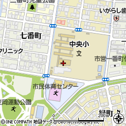 岡山県笠岡市八番町周辺の地図