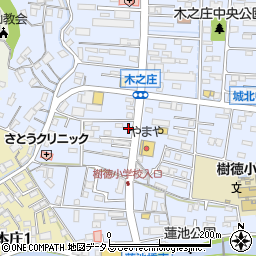 サンガム木之庄店周辺の地図