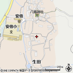 奈良県桜井市生田195周辺の地図