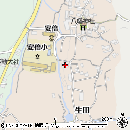 奈良県桜井市生田235周辺の地図
