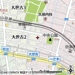 安全タクシー三重伊勢配車センター周辺の地図