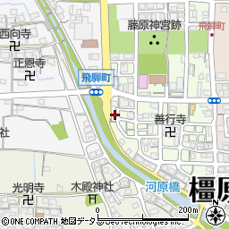 奈良県橿原市飛騨町2周辺の地図