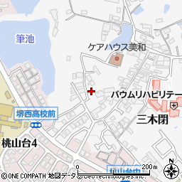 大阪府堺市南区三木閉36-4周辺の地図