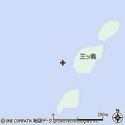 三ッ島周辺の地図