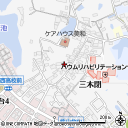 大阪府堺市南区三木閉44周辺の地図