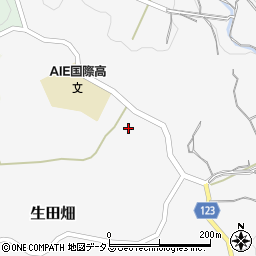 兵庫県淡路市生田畑155周辺の地図