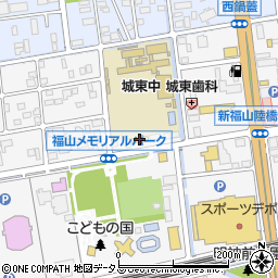 メガネの三城福山本店周辺の地図
