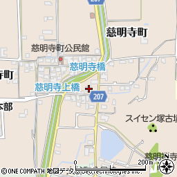 奈良県橿原市慈明寺町266周辺の地図