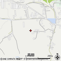 奈良県桜井市高田周辺の地図