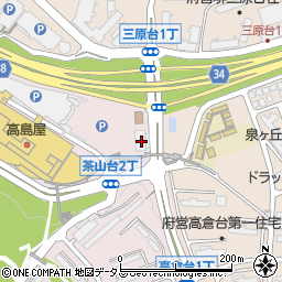 大阪府堺市南区茶山台1丁1-4周辺の地図
