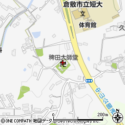 稗田大師寺周辺の地図