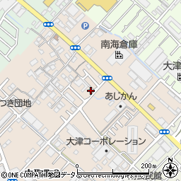 泉大津虫取郵便局周辺の地図