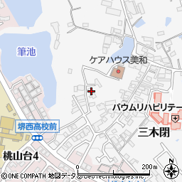 大阪府堺市南区三木閉36-7周辺の地図