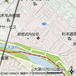 大阪府泉大津市式内町周辺の地図