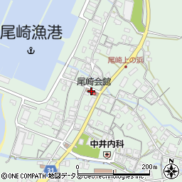 淡路市　尾崎会館周辺の地図