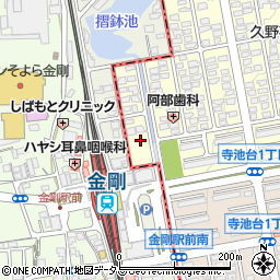 大阪府富田林市久野喜台2丁目20周辺の地図