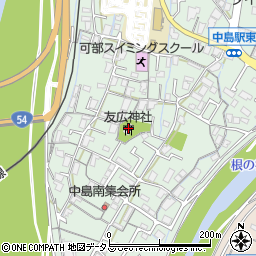 友広神社周辺の地図