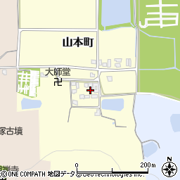 奈良県橿原市山本町165周辺の地図