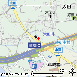 西川燃料株式会社　葛城インター給油所周辺の地図