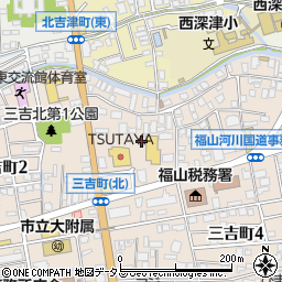 ステーキハウス ラジャ 福山三吉店周辺の地図