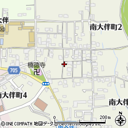 大阪府富田林市南大伴町周辺の地図