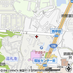 大阪府富田林市桜ケ丘町2-56周辺の地図