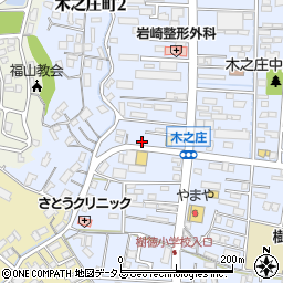 広島県福山市木之庄町2丁目1周辺の地図