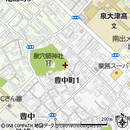 〒595-0023 大阪府泉大津市豊中町の地図