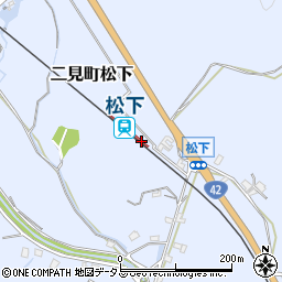 松下駅周辺の地図